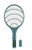 Bug Zapper Electric Fly Swatter Handheld 3000volt Mosquito Fly Killer and Bug Zapper Racket for Indoor and Outdoor Pest Control -Blackish Green-