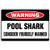 Pool Shark Consider Yourself Warned Osha LABEL DECAL STICKER Sticks to Any Surface 10x7