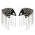 FRECI Pair of Shoulder Epaulet Shoulder Rivet Tassel Epaulet Board Link Chain Badge Epaulettes - Silver- Medium
