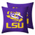 University Throw Pillow Covers Pillow Cases Decorative Pillowcase Protecter with Zipper Without Insert Set of 2 -LSU Tigers- 18" x 18"-
