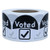 Aleplay I Voted Check Mark Stickers 1.5" with Election Day Labels - 500 Stickers Per Roll