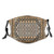 Fillter Face Cloth For adult Geometrical Ethnic Eastern Frame with Diagonal Checks Cold Mouth Dustproof Double Protection