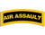 LPF USA Magnet Yellow AIR Assault Tab Shaped Magnetic Sticker -Army Military-