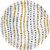 Amscan Tableware Collection- Modern Dot Metallic Round Plate Party Supplies- 7"- Multi Color