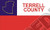 Apedes Terrell County Texas Computer Tablet Decal Sticker 3x5 inches
