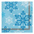 Creative Converting 317148 16 Count Paper Lunch Napkins, Snowflake Swirls