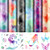 6 Sheets Tie-Dye Heat Transfer Vinyl 12 x 10 Inch Tie Dye HTV Iron on Vinyl Printed HTV Watercolor Clouds Patterned Vinyl Bundle for DIY T-Shirt Fabric Compatible with Cricut -Charming Color-