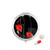 Red Flowers Abstract Painting Corn Pill Case Pocket Medicine Storage Box Container Dispenser