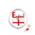 England National Flag Red Pattern Pill Case Pocket Medicine Storage Box Container Dispenser