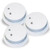 Kidde 0914 Battery-Operated Ionization Sensor Compact Smoke Alarm, 3-Pack