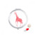 IUCN Endangered Animals Red Giraffe Pill Case Pocket Medicine Storage Box Container Dispenser