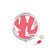 Human Skeleton Red Illustrations Cartoon Pill Case Pocket Medicine Storage Box Container Dispenser