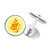 DIYthinker Culture Amah Pattern Round Button Cuff Clip Stud Cufflinks