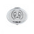 Shed Tears Black Cute Chat Happy Pattern Oval Mirror Portable Fold Hand Makeup Double Side Glasses