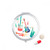 Music Green Pink Colorful Instruments Pattern Pill Case Pocket Medicine Storage Box Container Dispenser