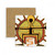 Egypt Figure Sun Totem Abstract Square Coaster Cup Mat Mug Subplate Holder Insulation Stone