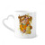 Customs Eighteen Arhats Figure Pattern Mug Coffee Ceramic Drinkware Glass Heart Cup