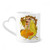 Culture Figure Eighteen Arhats Pattern Mug Coffee Ceramic Drinkware Glass Heart Cup