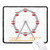 Amusement Park Colourful Ferris Wheel Pattern Mousepad Stitched Edge Mat Rubber Gaming Pad