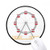 Amusement Park Colourful Ferris Wheel Pattern Mouse Pad Desktop Office Round Mat for Computer