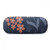 Powder Blue Flower Plant Paint Glasses Case Eyeglasses Hard Shell Storage Spectacle Box