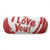 I Love You Red Heart Pattern Glasses Case Eyeglasses Hard Shell Storage Spectacle Box