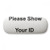 Please Show Your ID Black Symbol Glasses Case Eyeglasses Hard Shell Storage Spectacle Box