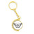 Simple Black Butterfly Specimen Metal Connector Key Chain Ring Accessory Golden Keyholder
