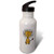 3dRose All Smiles Art - Animals - Funny Cute Stick Figure Lion Cartoon - Water Bottles -wb-338673-2-