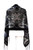 Elegant Gorgeous Black  and  Loyal Blue Colors Vintage Floral Beaded Silk Burnout Velvet Shawl Wrap Scarf