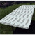 Light Blue Polyester Fitted Tablecloth,Sun and Moon Modern Abstraction Striped Geometric Tile Round Figures Decorative Rectangular Elastic Edge Fitted Table Cover,Fits Rectangular Tables 48x24" Black