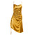 Sexy Strap Dress Sleeveless Side Split Evening Midi Dress Club Party Dress Women Y2K Yellow