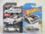 Hot Wheels Fast  and  Furious '95 Mazda RX-7 Silver  and  White Die Cast 1/64 Scale 2 Car Bundle