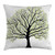 Ambesonne Tree of Life Throw Pillow Cushion Cover, Garden Art of Leaves and Branches Nature Growth Ecology Themed Simplistic Artwork Print, Decorative Square Accent Pillow Case, 26" X 26", White Black
