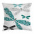 Ambesonne Dragonfly Throw Pillow Cushion Cover, Ornamental Dragonfly with Lace and Damask Effects Image, Decorative Square Accent Pillow Case, 26" X 26", Turquoise Black
