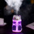Aromatherapy Q SX-C03 180ML Mini Lucky Cat Shape Touch Switch USB LED Light Air Humidifier for Home  and  Office -Color - Purple-