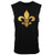 Gold Fleur De Lis - Mardi Gras New Orleans Men's Sleeveless Shirt -Black, XX-Large-