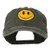 e4Hats.com Smile Face Embroidered Washed Cap - Black OSFM