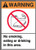 Accuform MRMK302VA Aluminum Sign, Legend"Warning NO Smoking, Eating OR Drinking in This Area", 10" Length x 7" Width, Red/Orange/Black on White