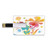 8GB USB Flash Thumb Drives Colorful Bank Credit Card Shape Business Key U Disk Memory Stick Storage Hawaiian Beach Party Theme with Lively Flowers Abstract Summertime Composition,Multicolor Personali