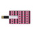 8GB USB Flash Thumb Drives Abstract Bank Credit Card Shape Business Key U Disk Memory Stick Storage Argyle Motif with Diamonds and Lozenges Infinite Symmetric Stripes Image,Multicolor Personalized Gi
