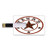 8GB USB Flash Thumb Drives Texas Star Bank Credit Card Shape Business Key U Disk Memory Stick Storage Round Symbol with Lone Star Earth Toned Monochromatic Illustration,Dark Brown and Brown Personali