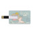 8GB USB Flash Thumb Drives Quote Bank Credit Card Shape Business Key U Disk Memory Stick Storage Artistic Composition with Little Princess Girl Unicorn Never Stop Dreaming Quote,Multicolor Personaliz