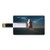 8GB USB Flash Thumb Drives Surrealistic Bank Credit Card Shape Business Key U Disk Memory Stick Storage Barefoot Woman Looking Beyond The Stars Science Fiction Space Illustration,Multicolor Personali