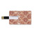 8GB USB Flash Thumb Drives Native American Bank Credit Card Shape Business Key U Disk Memory Stick Storage Tribal Aztec Folk Triangle Figures on Grunge Watercolor Background Decorative,Ruby Salmon Pe