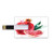 8GB USB Flash Thumb Drives Fruit Bank Credit Card Shape Business Key U Disk Memory Stick Storage Pomegranate Hand Drawn Watercolor Style Paint Yummy Juicy Winter Taste Art,Multicolor Personalized GIF