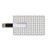 8GB USB Flash Thumb Drives Geometric Bank Credit Card Shape Business Key U Disk Memory Stick Storage Little Dots and Spots Forming Curved Circles Minimalist Feminine Artful Print,Black White Personal