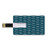 8GB USB Flash Thumb Drives Dolphin Bank Credit Card Shape Business Key U Disk Memory Stick Storage Aquatic Animals Marine Life Inspirations Intelligent Ocean Creatures Pattern,Petrol Blue White Perso