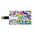 8GB USB Flash Thumb Drives Abstract Decor Bank Credit Card Shape Business Key U Disk Memory Stick Storage Trippy Colorful Grunge Murky Background with Gradient Toned Unusual Forms Artwork,Multi Perso