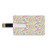 8GB USB Flash Thumb Drives Abstract Bank Credit Card Shape Business Key U Disk Memory Stick Storage Pattern with Circles and Dots Bubble Rings Spotted Springtime Enjoyment Decorative Personalized GIF